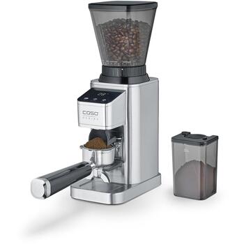Caso Кофемолка Barista Chef Inox 01834, 150 Вт, 250 г, 12 шт., нержавеющая сталь, 48 настроек помола (01834)