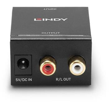 Lindy преобразователь 70368, 24 бит/96кГц, 1 коаксиальный S/PDIF, 1 оптический S/PDIF (70368)