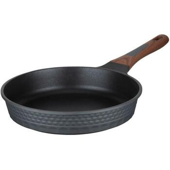 Resto cepamais pannas statīvs 93511 28 cm, 4 slāņu Pfluon, ergonomiska rokturis, indukcijas saderīgs, melns, koka krāsa (93511)