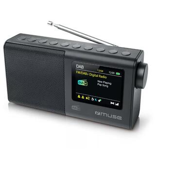 Muse портативный радиоприемник M-117DB, DAB/DAB+/FM, 20 предустановленных станций, 3 Вт RMS, 2,8-дюймовый TFT LCD дисплей (M-117DB)