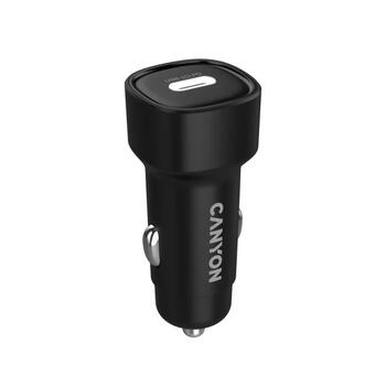 Автомобильное зарядное устройство с быстрой PD зарядкой 30 Вт и USB C выходом OnDrive 30 PD USB-C Черный CNE-CCABR2C CANYON (CNE-CCABR2C)