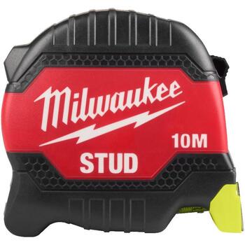 Milwaukee STUD 4932498767 рулетка, 10м/33мм, 4.3м, EXO360, АБС, метрическая (4932498767)
