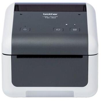 Brother TD-4215D TD4215DXX1, принтер этикеток прямой термопечати, 203x203 DPI, 127 мм/с, последовательный, проводной, 256 МБ (TD4215DXX1)