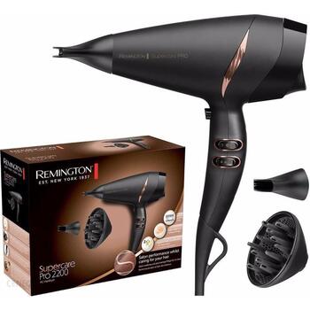 Remington Supercare Pro matu fēns AC7200, 2200W, 130km/h, 2x jonu, 3 temp., 2 ātr., aukstā gaisa, 3m vads (AC7200)