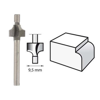 HSS frēze. D=9,5, 1 gab. 2615061232 DREMEL (2615061232)