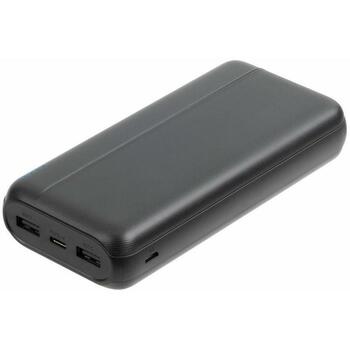 Rivacase Power Bank VA2071 BLACK, 20000 мАч, 10W, 2xUSB Type-A, 1xUSB Type-C, светодиодный индикатор, автоматическое отключение (VA2071 BLACK)