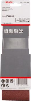 Slīpēšanas lente PRO X440, izturīga un ilgmūžīga, 75x533 mm, 2608606078, BOSCH (2608606078)