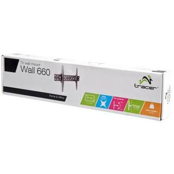Tracer настенный кронштейн Wall 660 TRAUCH42524, 32-60 дюймов, 50 кг, VESA 600 x 400 мм, наклон -10° до 15°, черный (TRAUCH42524)