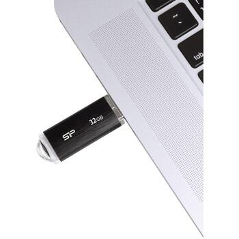 Silicon Power Ultima U02 USB флеш-накопитель 32 ГБ, SP032GBUF2U02V1K, 32 ГБ, USB Type-A, 2.0, черный, 1 шт (SP032GBUF2U02V1K)