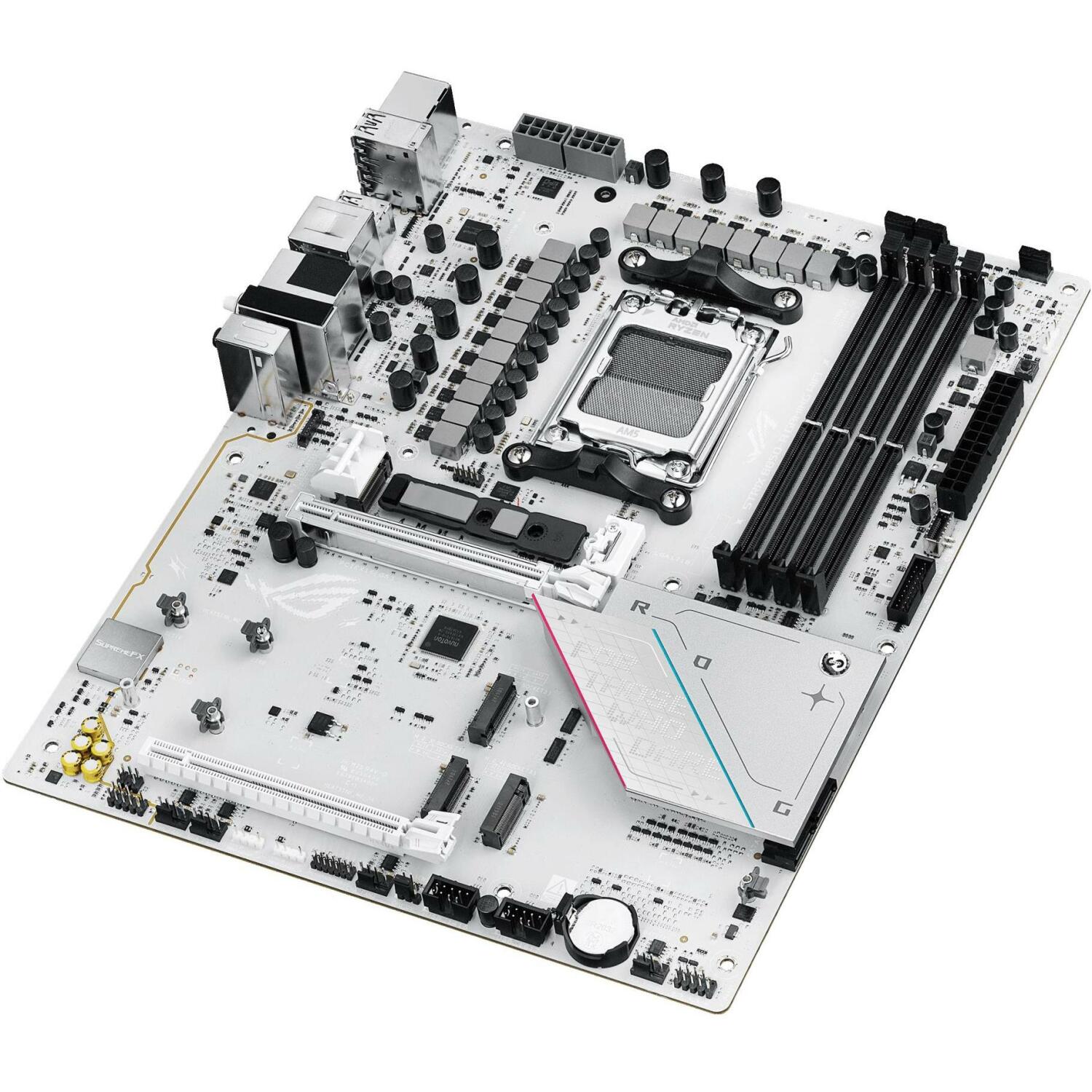 Asus Материнская плата ROG STRIX B850-A GAMING WIFI, AMD, Socket AM5, DDR5, 192 ГБ, 4 DIMM, 2.5 Гбит Ethernet, Wi-Fi 7, 6 SATA III (ROG STRIX B850-A GAMING WIFI)