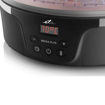 Augļu un pārtikas žāvētājs ar 380 W jaudu, 8 žāvētājiem un integrētu taimeri Food Dryer ETA830190000 Black ETA (ETA830190000)