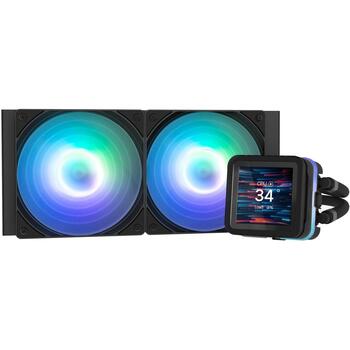 Zalman Ūdens dzesētājs Alpha2 DS A24 Black, 12 V, 1,25 l/min, 2000 rpm, AM4, AM5, LGA 115x, LGA 1200, LGA 1700, LGA 1851 (Alpha2 DS A24 Black)