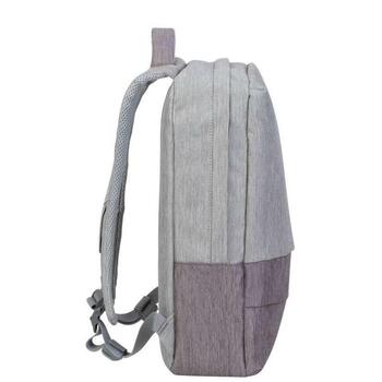 Rivacase Чехол 7562GREY/MOCHA, 39.6см, 635г, 120мм, 305мм, 460мм, 1 передний карман, USB порт, водоотталкивающий (7562GREY/MOCHA)