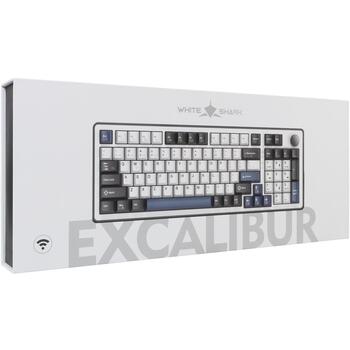 White Shark EXCALIBUR-W GK-007251 US, 97 клавиш, KTT Hot-Swap винные красные переключатели, 1.063кг, RGB подсветка (EXCALIBUR-W)