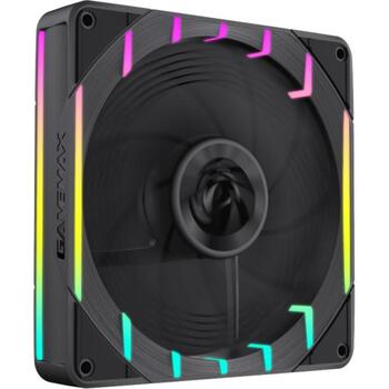 Gamemax Korpusa ventilators TORNADO T14 ARGB-R, 130mm, 70.77 cfm, 800-1800 rpm, 33.6 dBA, Hidrauliskais gultnis (TORNADO T14 ARGB-R)