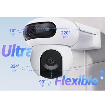 Ezviz H90 CS-H90-4MP-4MP уличная Wi-Fi камера, 2x4MP, 2.8mm/6mm, 110°/52°, Pan&Tilt, 40m, IP65, MicroSD 512GB (CS-H90-4MP-4MP)
