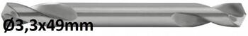 Exact Dubultā gala urbis HSS-G 36606, Ø3,3x11x49mm, 10 gab. (36606)