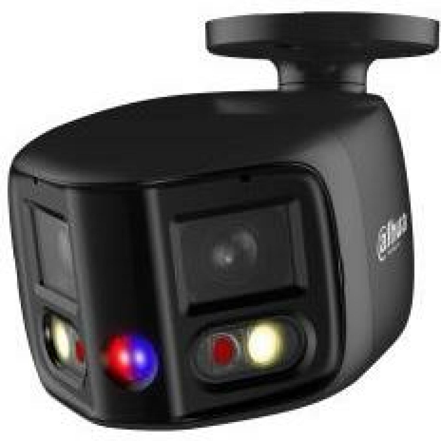 Dahua IPC-PFW3849S-A180-E2-AS-PV-0280B-BLACK сетевой камера, 8 МП, 4096 x 1860, 20 к/с, ИК 25 м, белый свет 20 м, IP67, 12 VDC/PoE (IPC-PFW3849S-A180-E2-AS-PV-0280B-BLACK)