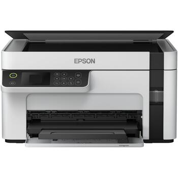 Epson Многофункциональный компактный принтер M2120 C11CJ18402, A4, Ч/Б, Wi-Fi, 15 стр./мин, 1200 x 2400 dpi, Без аккумулятора (C11CJ18402)