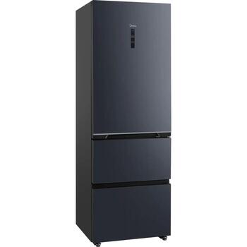 Midea Комбинированный холодильник MDRB542BIE70, 191см, 257л, 135л, 38дБ, класс E, серый, No Frost, дисплей (MDRB542BIE70)