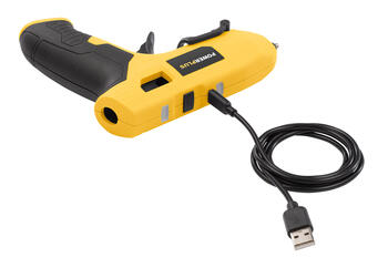 Karstā līmes pistole 4V, POWERPLUS, POWX147, 2200 mAh akumulators, 50 min darbības laiks, 0,4 min sildīšanas laiks (POWX147)