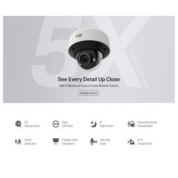 TP-LINK VIGI INSIGHT S245ZI сетевая камера, 4МП, 5x оптический зум, ИК 60м, IP67, IK10, H.265+ (INSIGHT S245ZI)