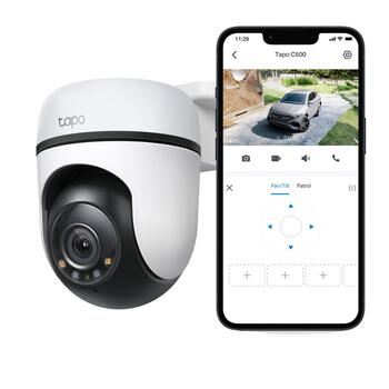 Tp-Link Tapo C500, 1080P, 360° горизонтально, 130° вертикально, IP65, двусторонний звук, обнаружение человека (TAPOC500)