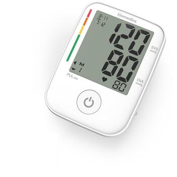 Homedics BPA-P200-EU1, автоматический тонометр, на плечо, ЖК-дисплей, 100 памяти, 2 пользователя, белый (BPA-P200-EU1)
