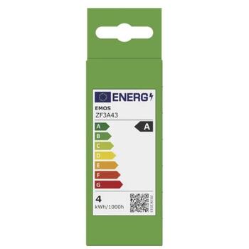 Emos LED лампочка Filament Candle ZF3A43, 3,8 Вт, 806 лм, E14, 230 В, 50 000 часов, нейтральный белый, класс A (ZF3A43)