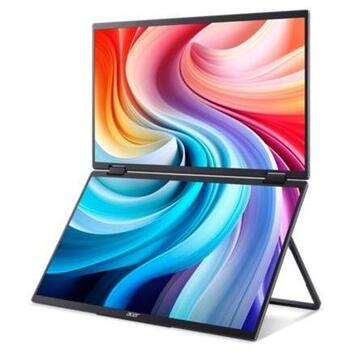 Acer LCD монитор PD163QT, 39.6 см, 1920 x 1080 пикселей, 8 мс, 2 Вт, USB Type-C, 2 USB, 1 HDMI, VESA 75 x 75 мм (UM.ZP3EE.011)