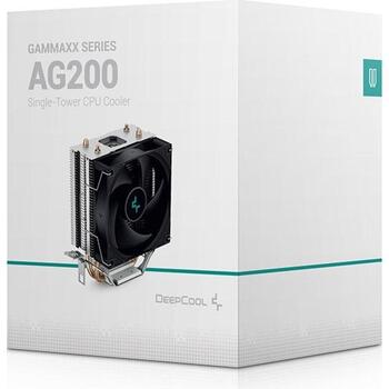 Deepcool Gaisa dzesētājs AG200 R-AG200-BKNNMN-G, 119mm, 133mm, 304g, 2x6mm vara siltuma caurules, 30,5dBA, 92mm ventilators (R-AG200-BKNNMN-G)
