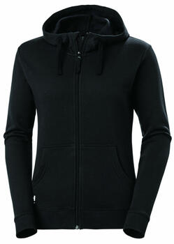 Helly Hansen Рабочая куртка 79323_990-S, S, черная, регулируемый капюшон со шнурком, передняя молния YKK с защитой подбородка (79323_990-S)