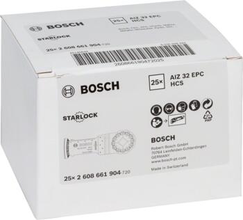 Zāģa asmens Starlock AIZ 32 EPC, precīziem koka griezumiem, 32mm, 2608661904, BOSCH (2608661904)