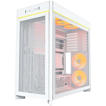 Montech Kaste HS01 PRO (W), Midi Tower, 2x USB 3.0, 480mm, 240mm, 480mm, 2x 120mm aizmugurē, 3x 120mm apakšā, 4x 2.5