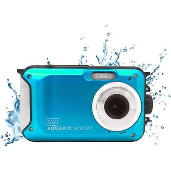 Easypix Цифровая камера W3027 10035, 30MP, 2.7'' дисплей, водонепроницаемая до 3м, 4x цифровое увеличение, USB-C (10035)