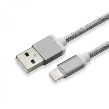 Sbox USB кабель IPH7-GR, 1,5 м, 2.0, 480 Mbit/c, USB A, Lightning, Серый, Мужской, Прямой, Блистер, 1 шт (IPH7-GR)