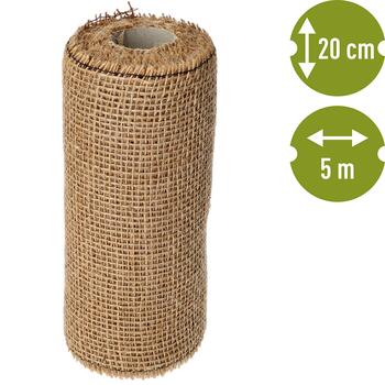Bioogrod Jutu audums 710015, 20 cm, 5000 cm, 0.172 kg, 100% bioloģiski noārdāms, izturīgs, daudzfunkcionāls (710015)