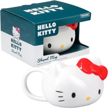 Paladone Hello Kitty кружка PP13154HK, 300мл, белый/розовый, в форме головы Hello Kitty с бантиком (PP13154HK)
