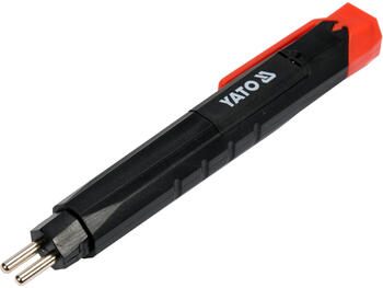 Yato тестер тормозной жидкости YT-72982, 1x1.5V AAA, 80 г, ABS, светодиодные индикаторы, аккумулятор, от -10 до +50 °C (YT-72982)
