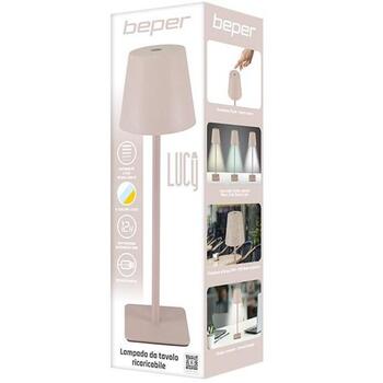 Beper Настольная лампа P207ILI202, 5 В, 70 лм, 2.3 Вт, IP65, аккумулятор 12ч, USB кабель (P207ILI202)