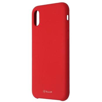 Tellur TLL121255, чехол из жидкого силикона для iPhone XS, красный, задний, защита от царапин (TLL121255)