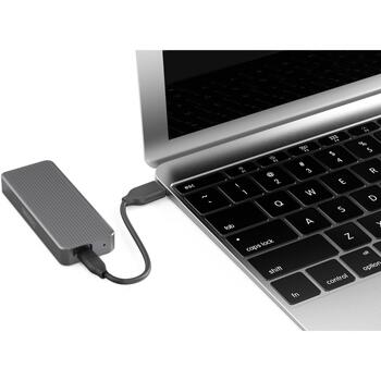 Digitus корпус для SSD DA-71157, 20Gbps, USB-C 3.2, M.2 NVMe, алюминий, 1 x внутренний M.2 2230/2242/2260/2280 (DA-71157)