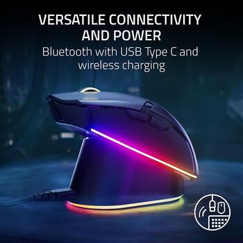 Razer Cobra Pro RZ01-04660100-R3G1, bezvadu optiskā spēļu pele, 30000 DPI, 8 pogas, 77 g, 2.4GHz/Bluetooth, RGB (RZ01-04660100-R3G1)