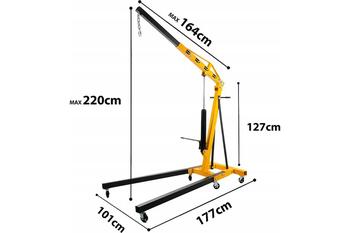 Jcb celamais kraans JCB-TH72004, 2000kg, 260cm, 109-164cm, hidrauliskais, salokams, 6 ritenisi (JCB-TH72004)