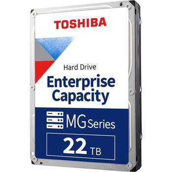 Toshiba Cietais disks MG10 MG10AFA22TE, 22TB, 3,5 collas, SATA/600, 7200 apgr./min, 512MB kešatmiņa, 4KB 512e, MAMR, 24/7, NAS (MG10AFA22TE)