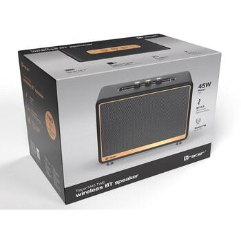Tracer Портативная колонка TWS TRAGLO47248, 45W, Bluetooth 5.0, FM радио, 2 колонки, аккумулятор, черный (TRAGLO47248)