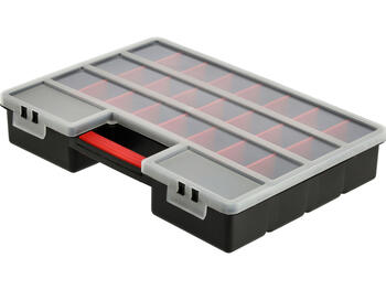 Toya organizators 78819, 46cm, 32cm, 8cm, regulējamas sienas, rokturis, PVC, ūdensizturīgs, melns (78819)
