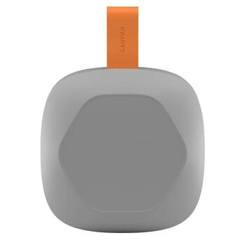 Портативная Bluetooth колонка мощностью 8 Вт и защитой от воды IPX5 HEXAGON 10 TWS Серый Оранжевый CNE-CBTSP10GO CANYON (CNE-CBTSP10GO)