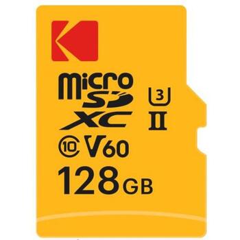 Kodak MicroSDXC 128GB UHS-II U3 A1 V60 Ultra Pro (EKMSDM128GUHS2V1K)