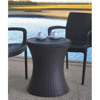 Keter Dārza bārs Cool Bar Rattan 29194548590, brūns, 49,5x49,5x57-82,5cm, 6kg (29194548590)